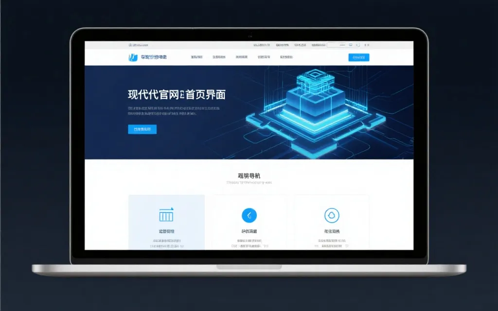 整洁的官网界面结构设计